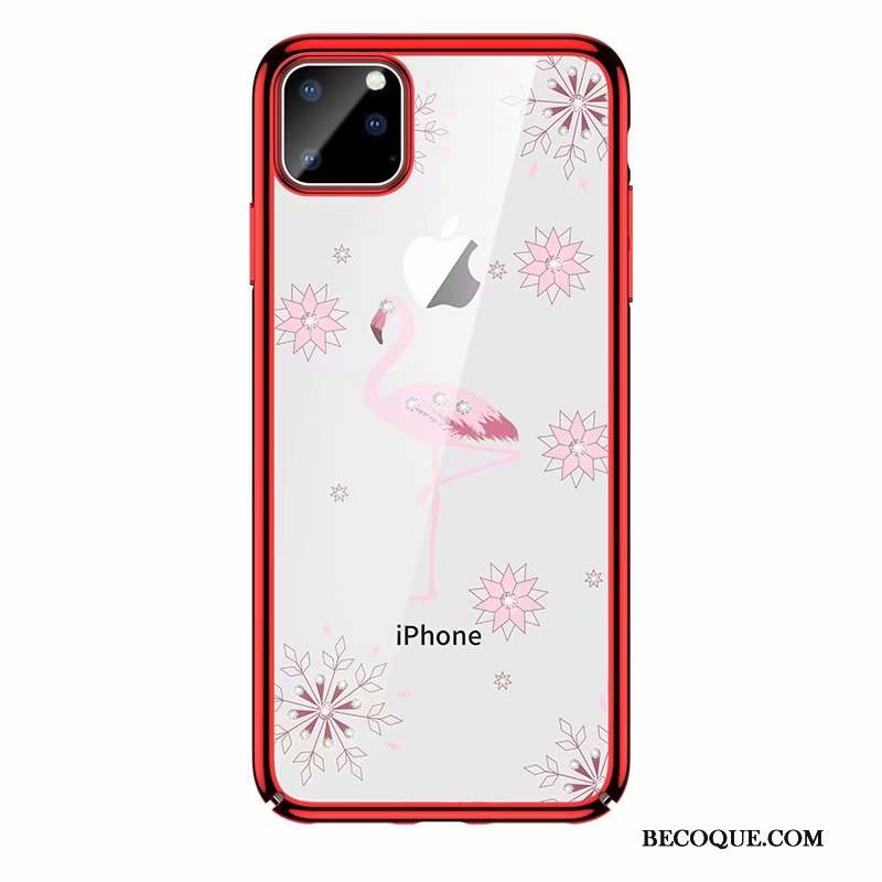 iPhone 11 Pro Max Coque De Téléphone Oiseau Très Mince Étui Incassable Transparent