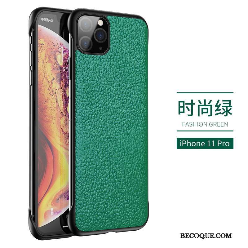 iPhone 11 Pro Max Coque Légères Nouveau Vert Étui Protection Business