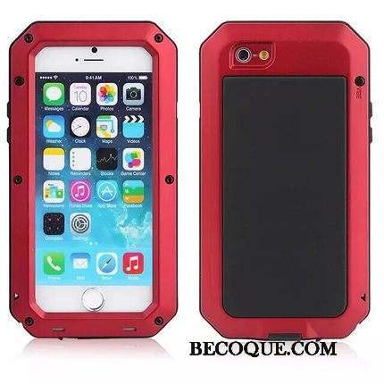 iPhone 4/4s Métal Coque De Téléphone Incassable Armure Protection Rouge