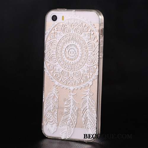 iPhone 5/5s Coque Silicone Blanc Tendance Protection Créatif Nouveau