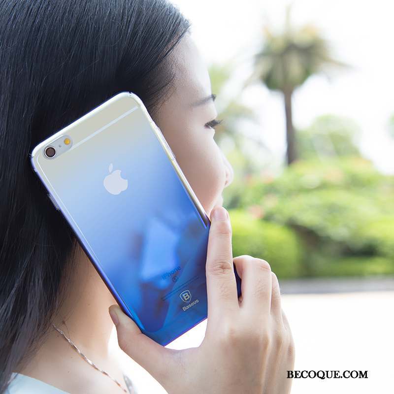 iPhone 6/6s Coque Incassable Tendance Étui Tout Compris Placage Bleu
