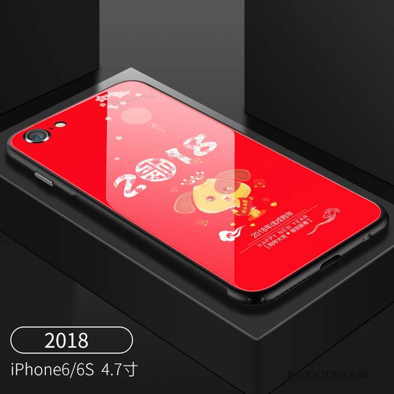 iPhone 6/6s Incassable Nouveau Rouge Tendance Tout Compris Coque De Téléphone