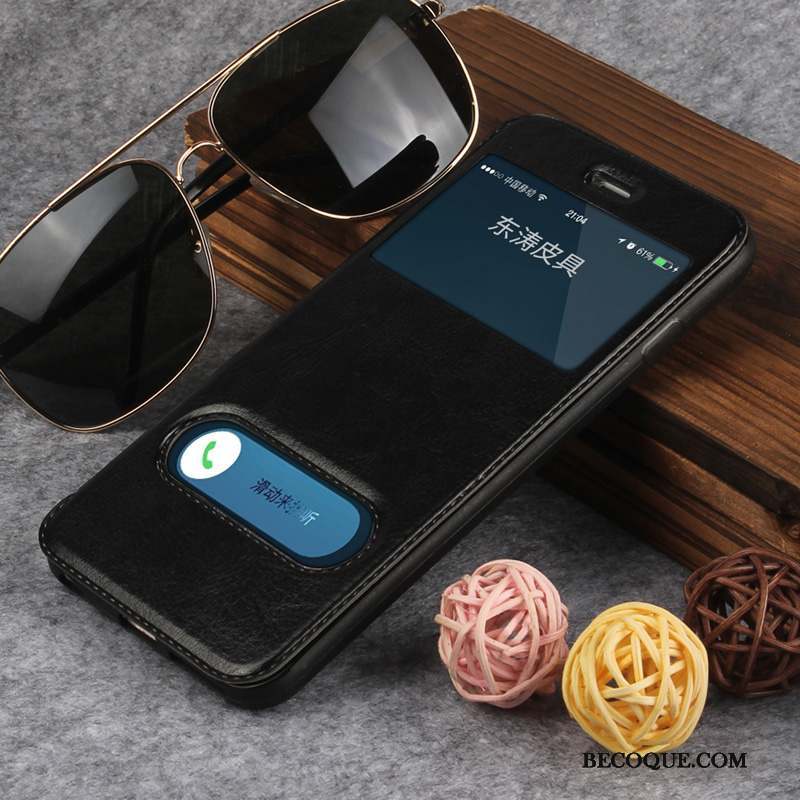 iPhone 6/6s Plus Clamshell Incassable Tout Compris Coque De Téléphone Noir Protection