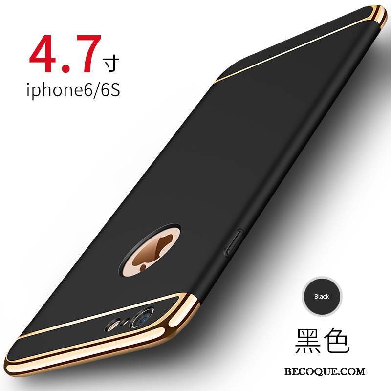 iPhone 6/6s Plus Coque Noir Étui Incassable Tendance Difficile Téléphone Portable