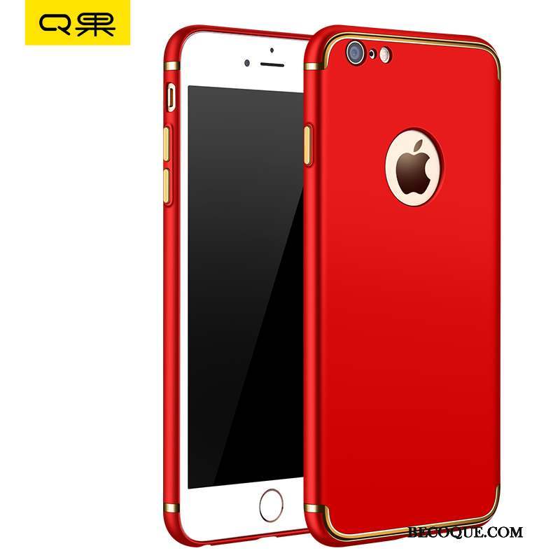 iPhone 6/6s Plus Coque Étui Créatif Très Mince Délavé En Daim Rouge Incassable