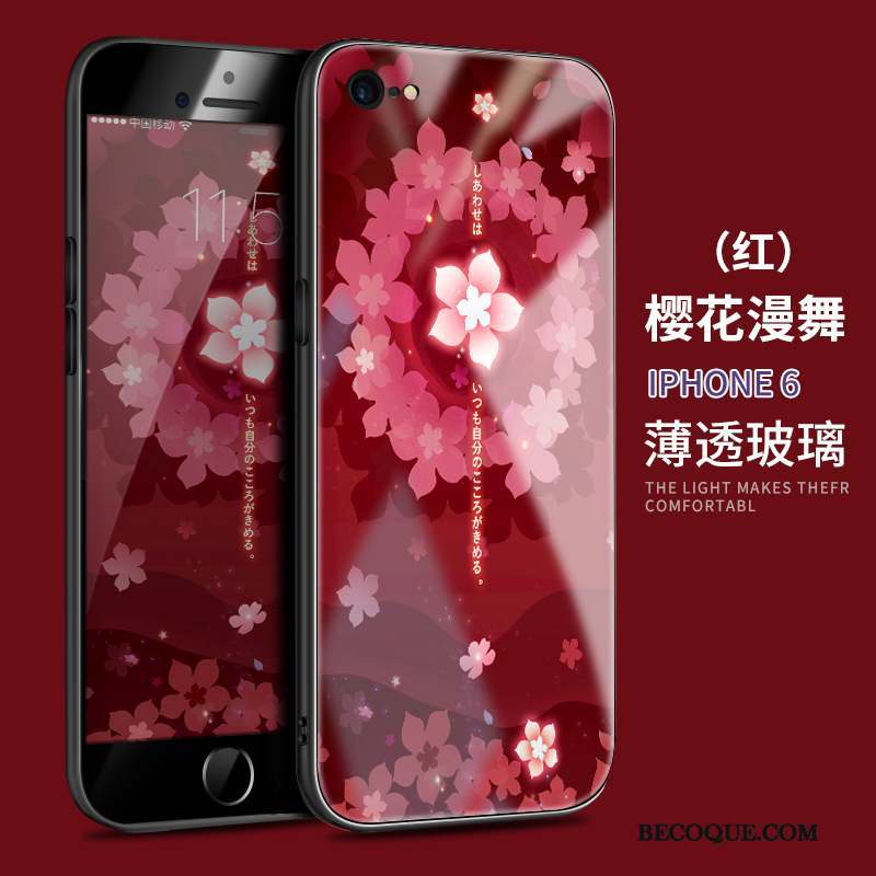 iPhone 6/6s Tendance Coque De Téléphone Incassable Rouge Étui Silicone
