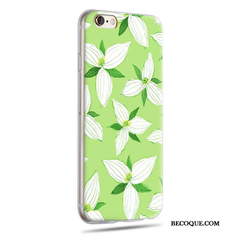 iPhone 6/6s Étui Dessin Animé Coque Vert De Téléphone Silicone