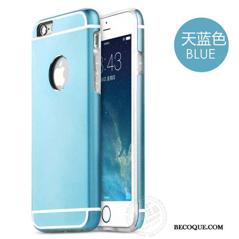 iPhone 6/6s Étui Protection Silicone Coque De Téléphone Bleu Border