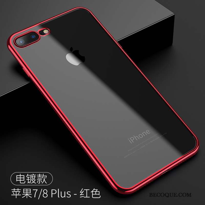 iPhone 7 Plus Incassable Rouge Transparent Nouveau Coque De Téléphone Tout Compris