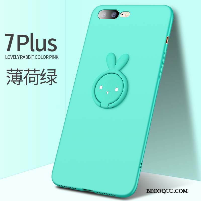 iPhone 7 Plus Incassable Étui Silicone Coque De Téléphone Vert Créatif