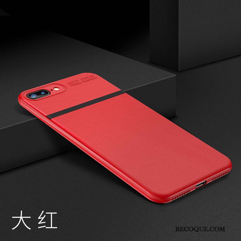 iPhone 7 Plus Rouge Marque De Tendance Personnalité Tout Compris Coque De Téléphone Luxe