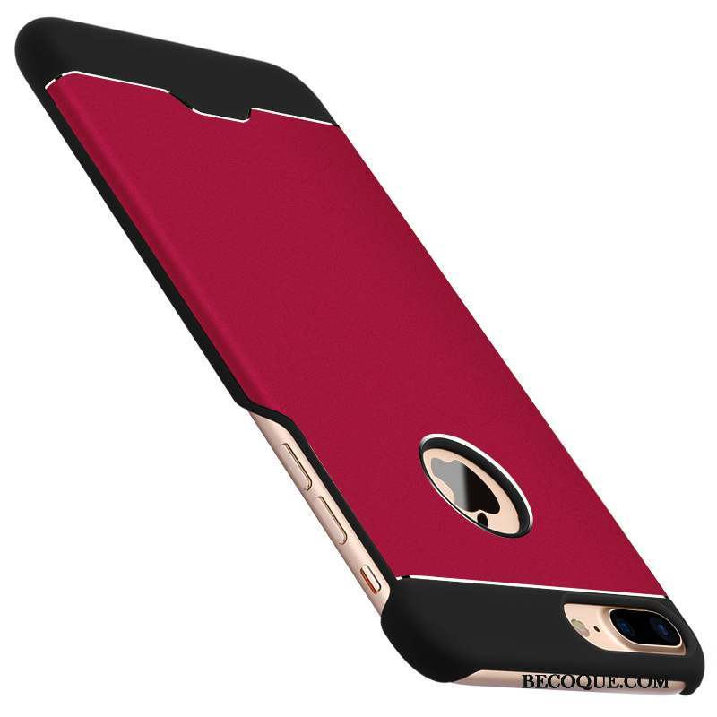 iPhone 8 Plus Coque Rouge Métal Couvercle Arrière Refroidissement Business Difficile