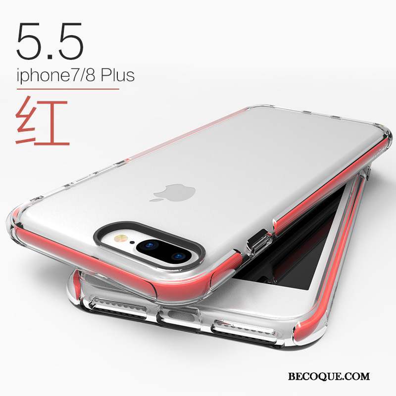 iPhone 8 Plus Nouveau Transparent Silicone Tout Compris Coque De Téléphone Étui