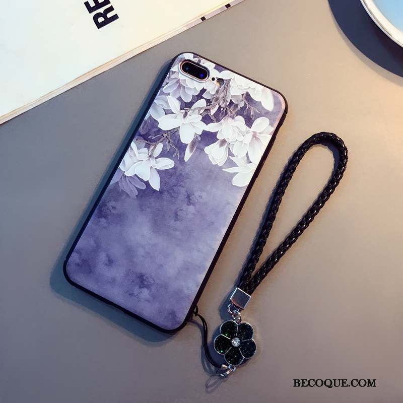 iPhone 8 Plus Violet Ornements Suspendus Étui Incassable Art Coque De Téléphone