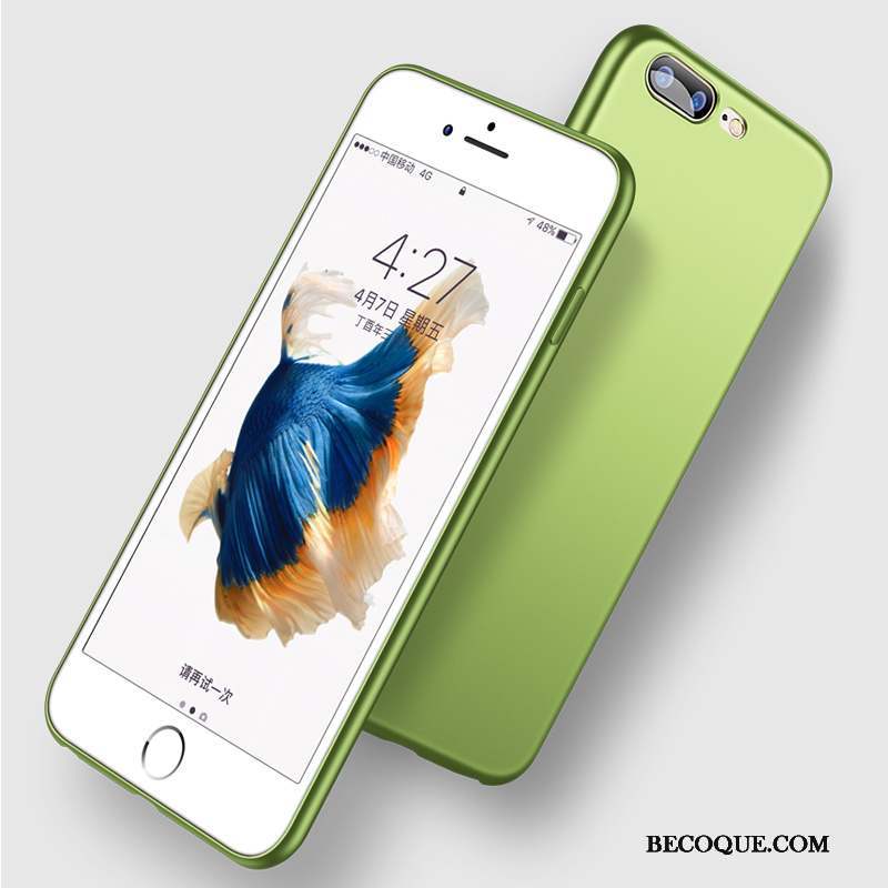 iPhone 8 Plus Étui Silicone Tendance Coque De Téléphone Très Mince Vert