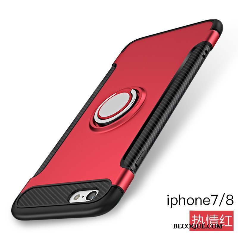 iPhone 8 Protection Anneau Coque Étui Rouge Jours
