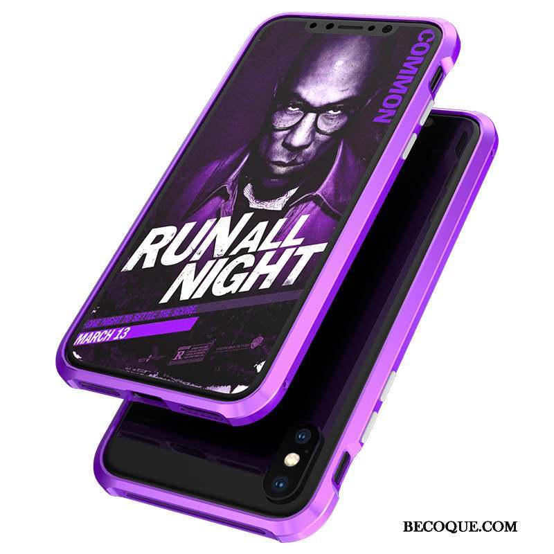 iPhone X Coque Border Tendance Nouveau Violet Très Mince Incassable