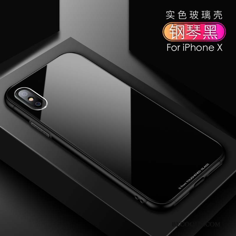 iPhone X Coque De Téléphone Nouveau Tendance Étui Verre Silicone