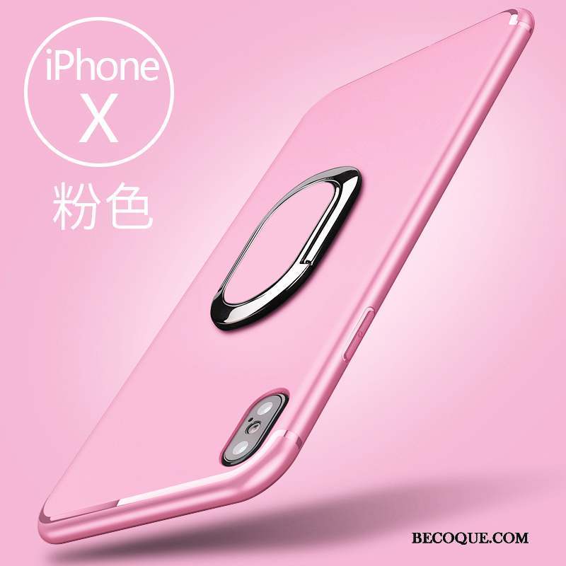 iPhone X Silicone Étui Coque De Téléphone Fluide Doux Délavé En Daim Support