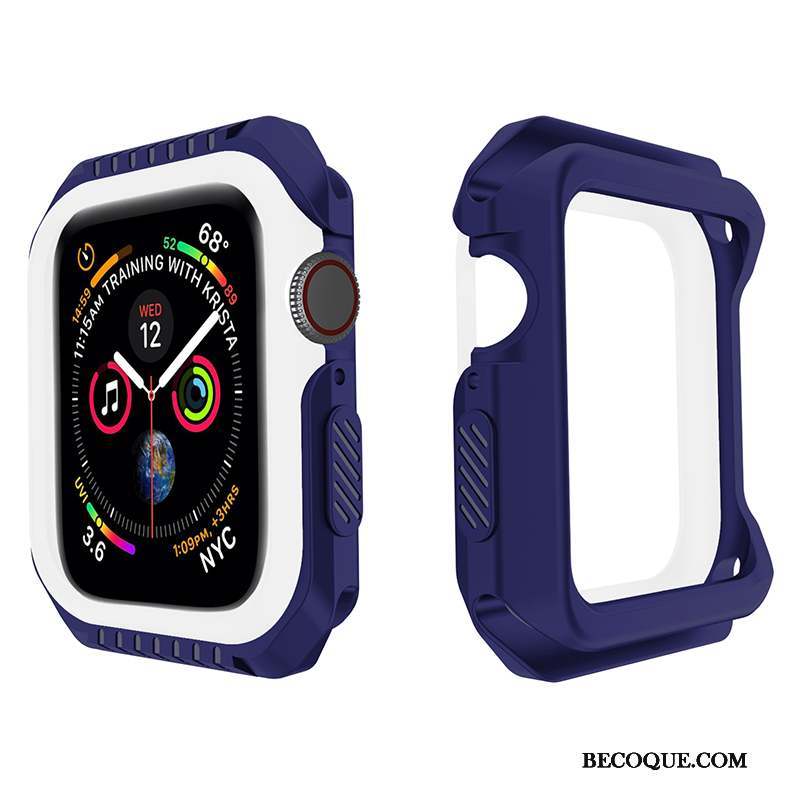 Apple Watch Series 1 Coque Protection Jaune Fluide Doux Étui Noir Silicone