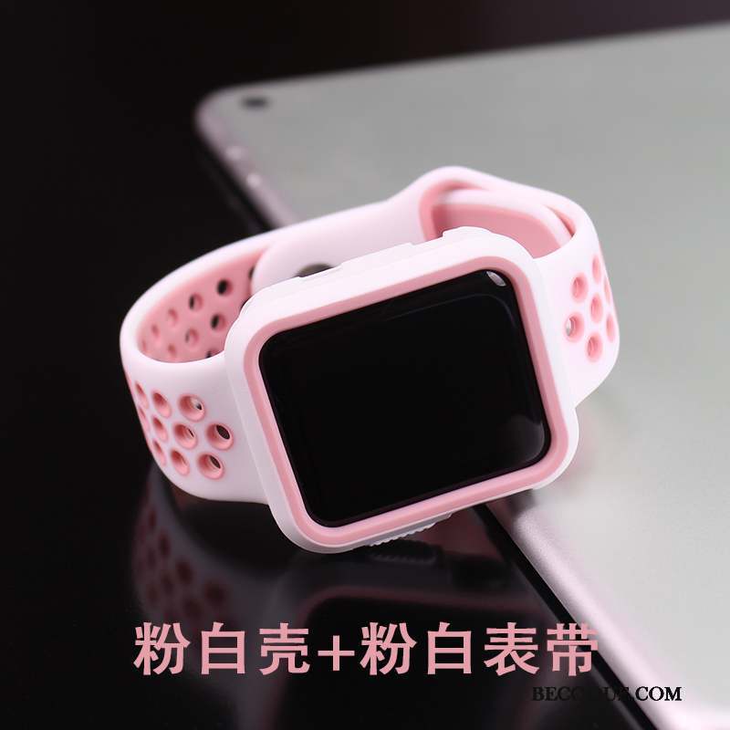 Apple Watch Series 1 Coque Très Mince Tout Compris Silicone Accessoires Membrane Tempérer