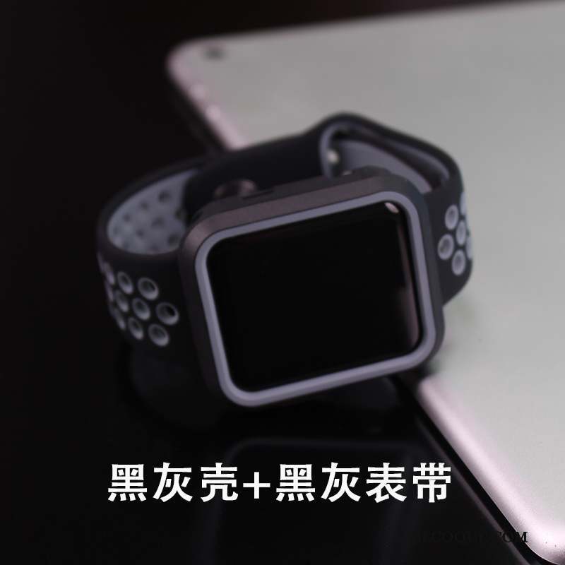 Apple Watch Series 1 Coque Très Mince Tout Compris Silicone Accessoires Membrane Tempérer