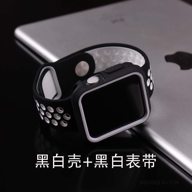 Apple Watch Series 1 Coque Très Mince Tout Compris Silicone Accessoires Membrane Tempérer