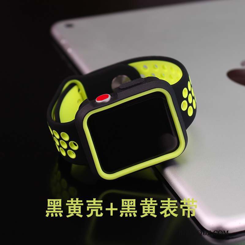 Apple Watch Series 1 Coque Très Mince Tout Compris Silicone Accessoires Membrane Tempérer