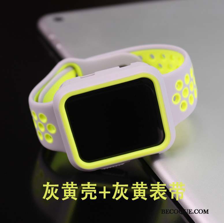 Apple Watch Series 1 Coque Très Mince Tout Compris Silicone Accessoires Membrane Tempérer