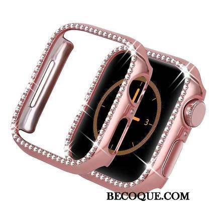 Apple Watch Series 2 Coque Accessoires Placage Étui Border Rose Incassable