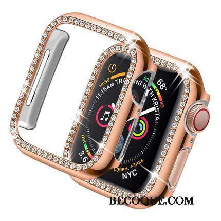 Apple Watch Series 2 Coque Accessoires Placage Étui Border Rose Incassable