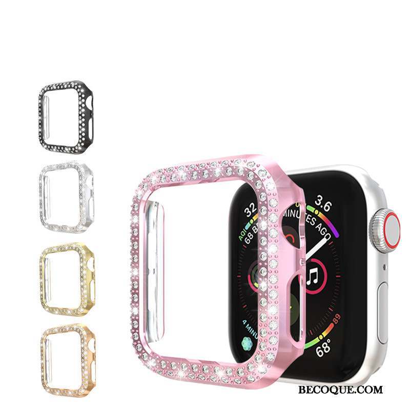 Apple Watch Series 2 Coque Accessoires Placage Étui Border Rose Incassable