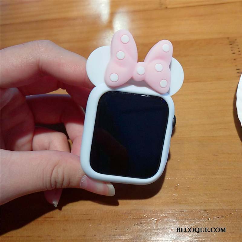 Apple Watch Series 2 Incassable Rose Petit Dessin Animé Silicone Coque