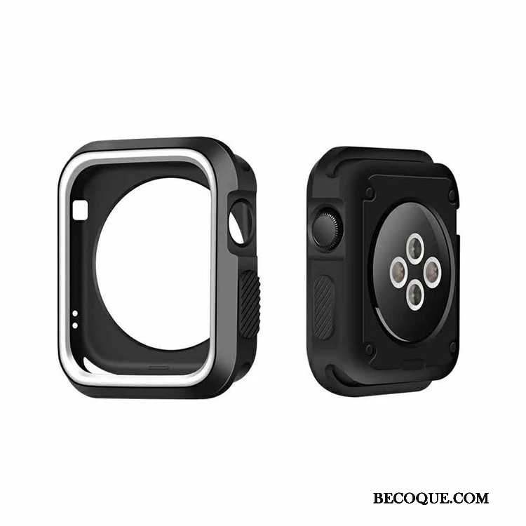 Apple Watch Series 3 Coque Noir Fluide Doux Étui