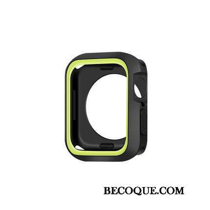 Apple Watch Series 3 Créatif Bicolore Sport Protection Coque Noir
