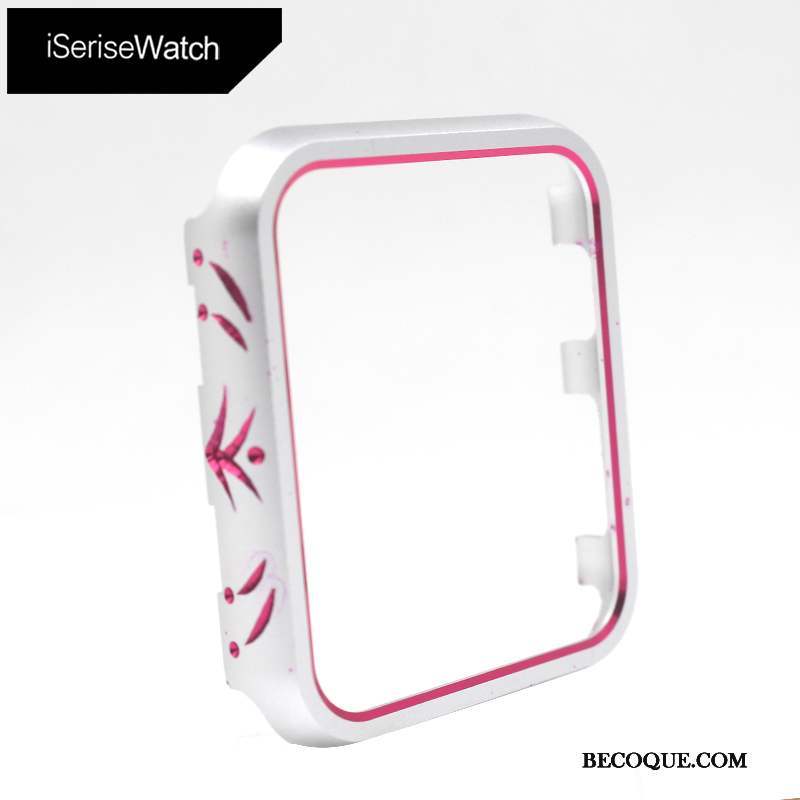 Apple Watch Series 3 Incassable Métal Protection Or Étui Coque