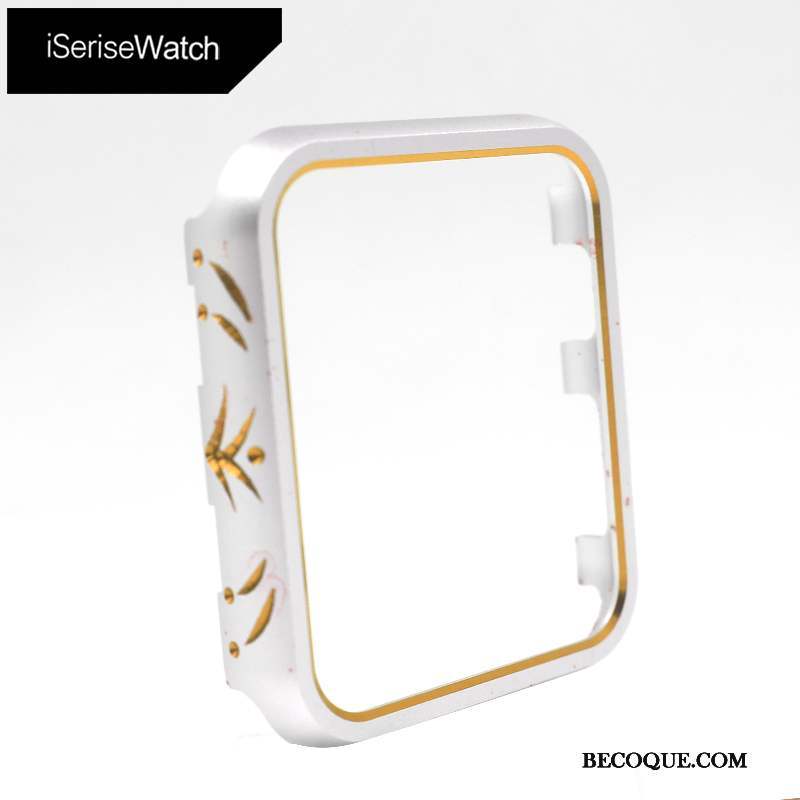 Apple Watch Series 3 Incassable Métal Protection Or Étui Coque