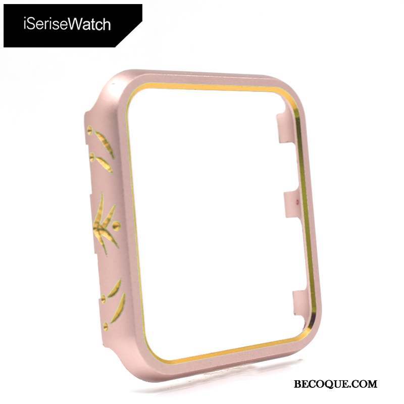 Apple Watch Series 3 Incassable Métal Protection Or Étui Coque