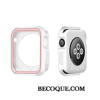 Apple Watch Series 3 Silicone Protection Vert Étui Blanc Coque