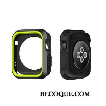 Apple Watch Series 3 Silicone Protection Vert Étui Blanc Coque