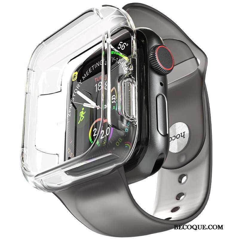 Apple Watch Series 4 Coque Placage Fluide Doux Tendance Silicone Étui Accessoires