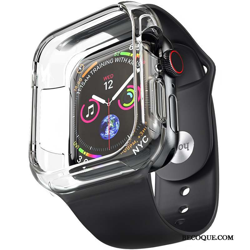 Apple Watch Series 4 Coque Placage Fluide Doux Tendance Silicone Étui Accessoires