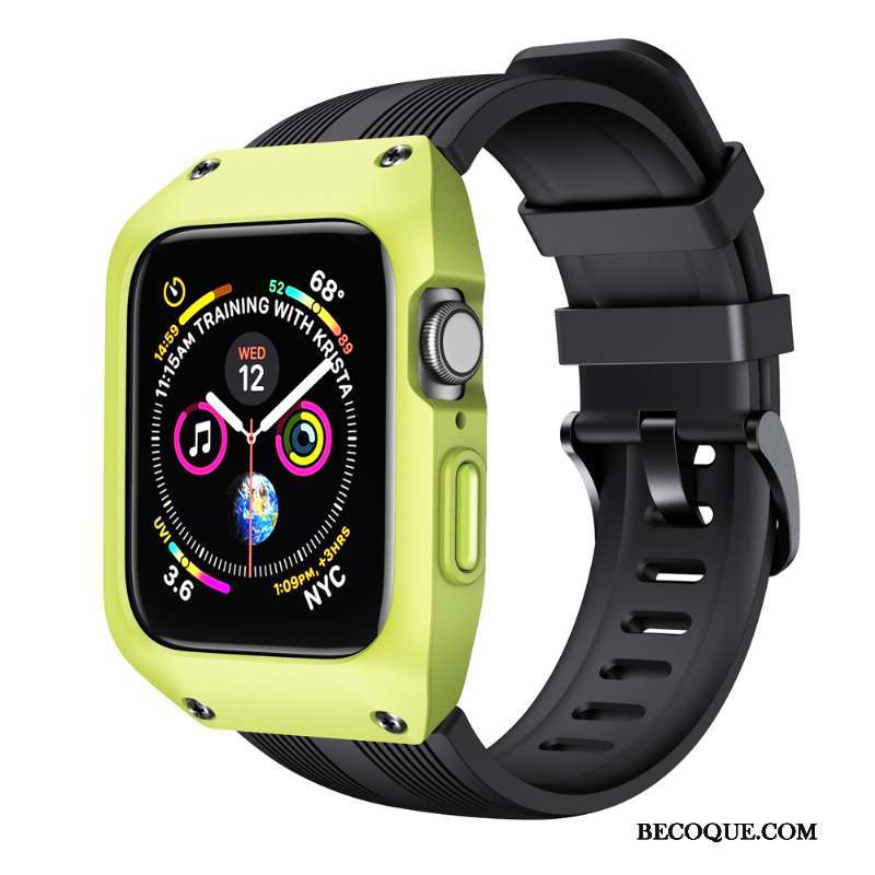 Apple Watch Series 4 Coque Protection Vert Incassable Créatif Étui Sport