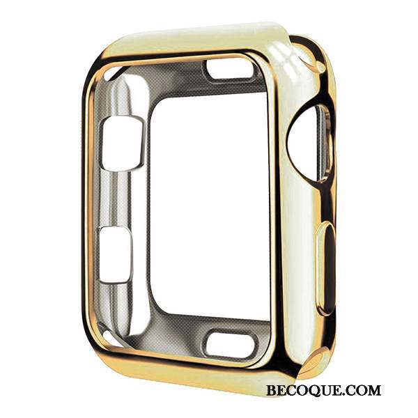 Apple Watch Series 4 Coque Protection Étui Fluide Doux Placage Transparent