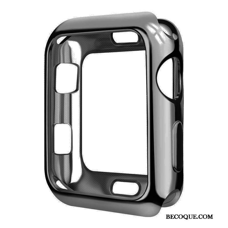 Apple Watch Series 4 Coque Protection Étui Fluide Doux Placage Transparent