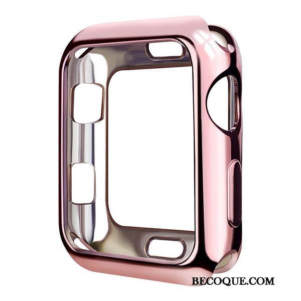 Apple Watch Series 4 Coque Protection Étui Fluide Doux Placage Transparent