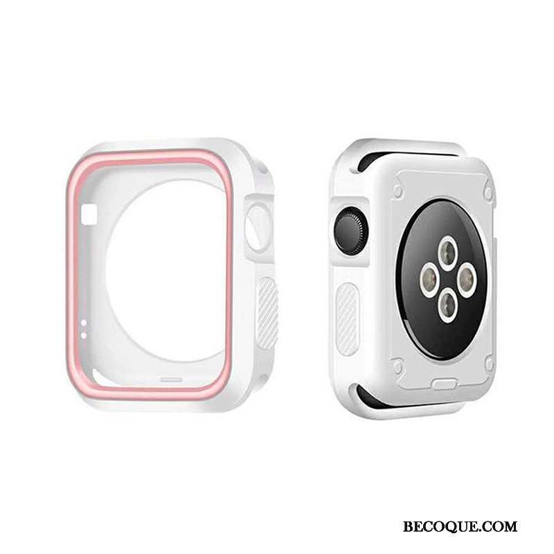 Apple Watch Series 4 Coque Silicone Protection Incassable Étui Border Vert