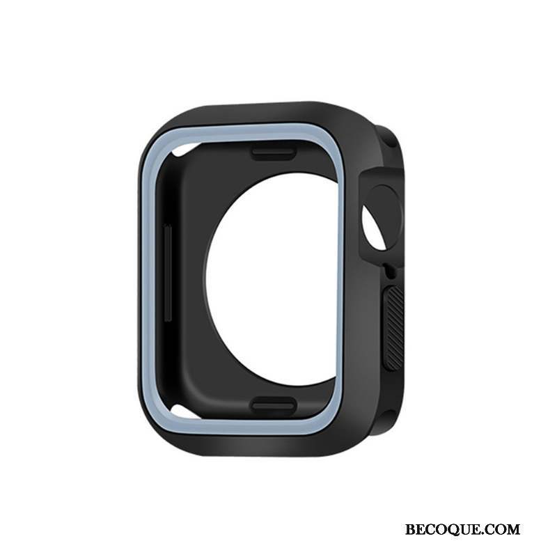 Apple Watch Series 4 Fluide Doux Coque Bleu Silicone Protection