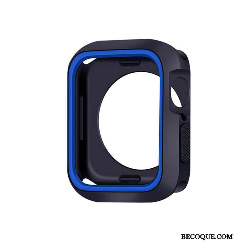 Apple Watch Series 4 Fluide Doux Coque Bleu Silicone Protection