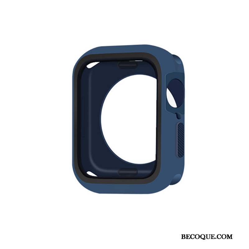 Apple Watch Series 4 Fluide Doux Coque Bleu Silicone Protection